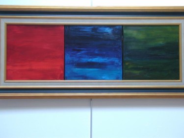 Peinture intitulée "triptique" par Bernard Sabot, Œuvre d'art originale