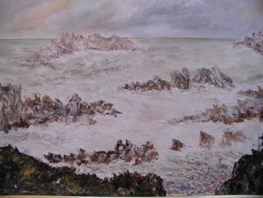 Peinture intitulée "avant la tempête!" par Bernard Sabot, Œuvre d'art originale