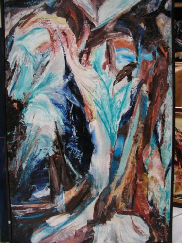 Peinture intitulée "cent Dieux de légen…" par Bernard Sabot, Œuvre d'art originale