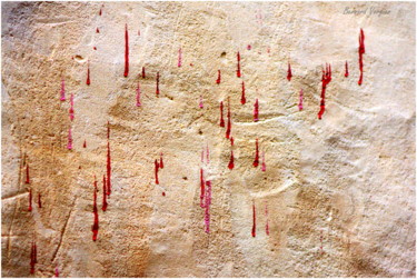 Fotografia intitulada "ADN bien mur.(colle…" por Bernard Vergier, Obras de arte originais