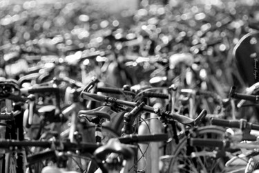 Photography titled "à bicyclette.(colle…" by Bernard Vergier, Original Artwork