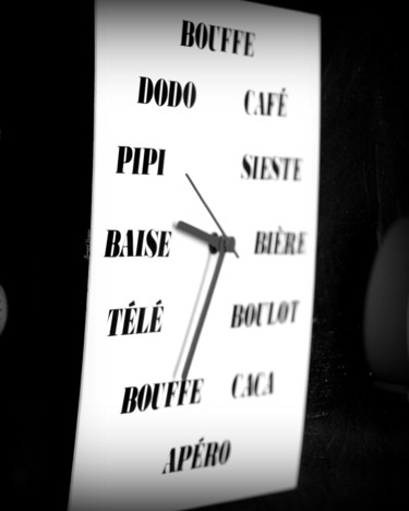 Photographie intitulée "horloge parlante.(c…" par Bernard Vergier, Œuvre d'art originale