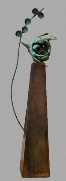Skulptur mit dem Titel "Ocean Objekt" von Bernd Nordt, Original-Kunstwerk, Bronze