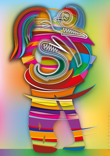 Digital Arts titled "The Quarrel Of A Co…" by Bernd Wachtmeister, Original Artwork, 2D Digital Work