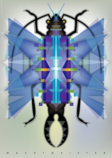 「Bézier Fly | Bézier…」というタイトルのデジタルアーツ Bernd Wachtmeisterによって, オリジナルのアートワーク, デジタル絵画