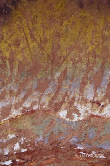 Pittura intitolato "Montagne 1" da Alain Bernegger, Opera d'arte originale, pigmenti