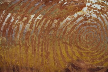 Rayon terrestre Peinture intitulée "Rayon terrestre" par Alain Bernegger, Œuvre d'art originale, Pigments