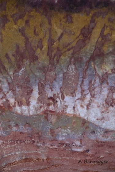 Peinture intitulée "Descente sur terre" par Alain Bernegger, Œuvre d'art originale, Pigments