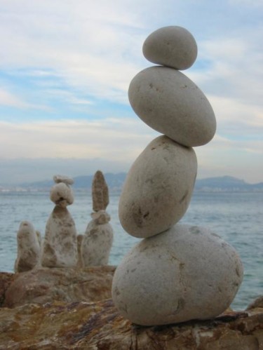 Aufbau mit dem Titel "équilibre" von Alain Bernegger, Original-Kunstwerk