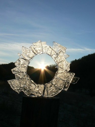 Sculpture titled "nouvelle lumière" by Alain Bernegger, Original Artwork, Ice