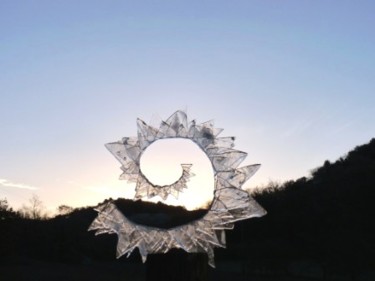 Installatie getiteld "Spirale de glace" door Alain Bernegger, Origineel Kunstwerk