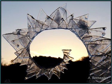 Aufbau mit dem Titel "Ammonite de glaces" von Alain Bernegger, Original-Kunstwerk