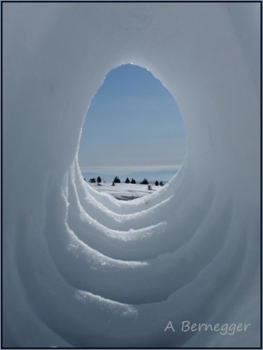 Installation titled "Passage de neige" by Alain Bernegger, Original Artwork