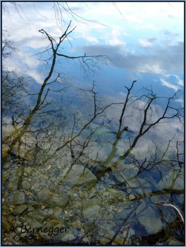 Fotografía titulada "Reflet du lac" por Alain Bernegger, Obra de arte original