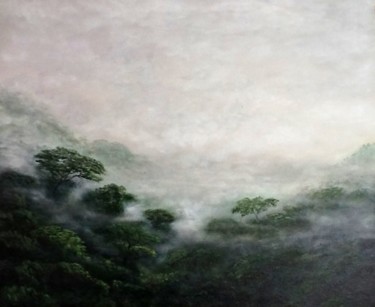 Peinture intitulée "brume n°4" par Samuel Bernet, Œuvre d'art originale