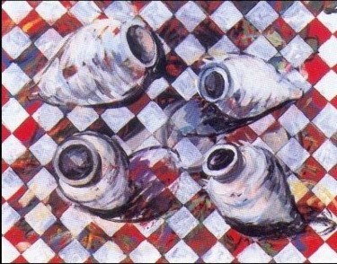 Peinture intitulée "Maharès-jarres" par Olivier Bernex, Œuvre d'art originale