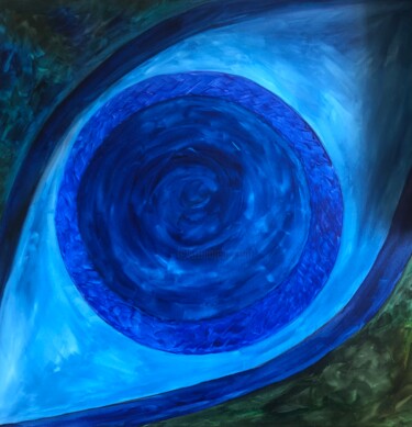 Malerei mit dem Titel "Das Auge …" von Bernie Spielmann, Original-Kunstwerk, Öl