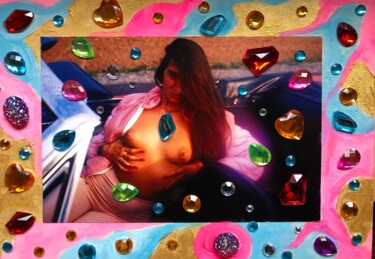 Collages intitolato "Sex…Color de Brasil" da Bernie Spielmann, Opera d'arte originale, Lacca