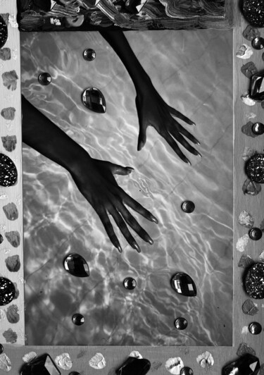 Коллажи под названием "Sex…underwater3" - Bernie Spielmann, Подлинное произведение искусства, Акрил