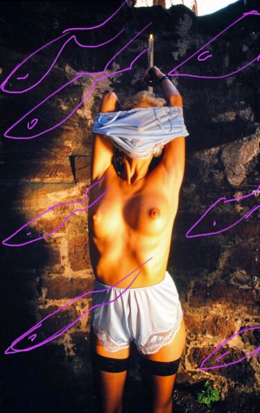 Collages titulada "Sex..castel2" por Bernie Spielmann, Obra de arte original, Acrílico