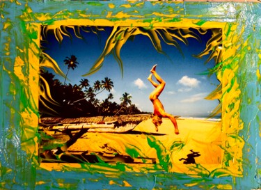 Collagen mit dem Titel "Sex..Tarzan..beim t…" von Bernie Spielmann, Original-Kunstwerk, Acryl