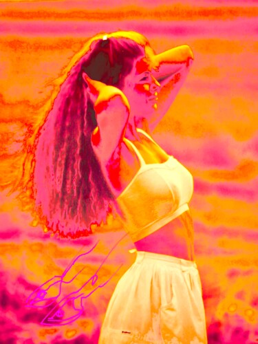 Collages intitolato "Sex…Summer heat1" da Bernie Spielmann, Opera d'arte originale, Acrilico