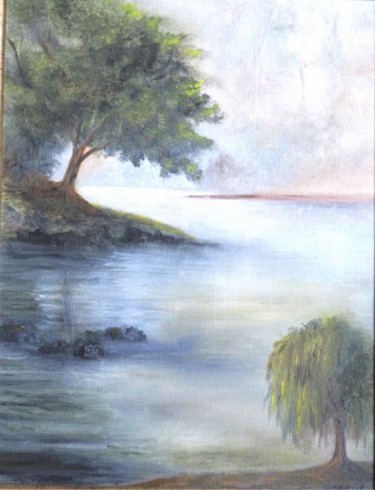 Painting titled "Sérénité" by Bernie38, Original Artwork