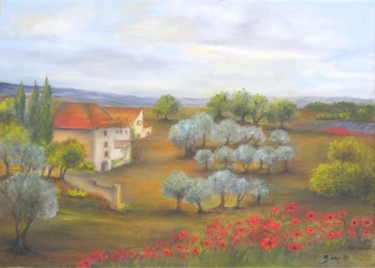 Peinture intitulée "Provence N° 2" par Bernie38, Œuvre d'art originale