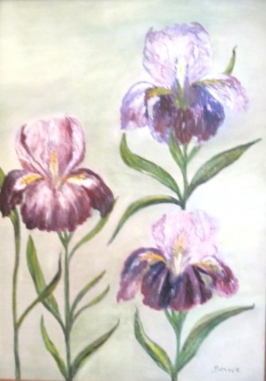Peinture intitulée "Iris." par Bernie38, Œuvre d'art originale