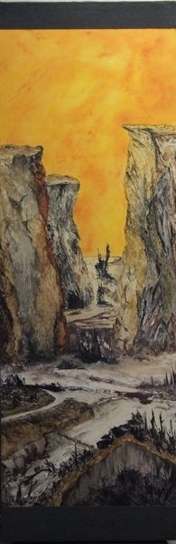 Peinture intitulée "canyon" par Didier Bernis, Œuvre d'art originale