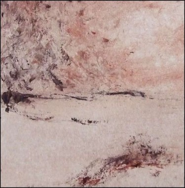 Peinture intitulée "desert blanc" par Didier Bernis, Œuvre d'art originale