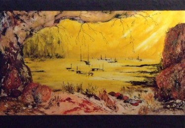 Peinture intitulée "jaune citron" par Didier Bernis, Œuvre d'art originale