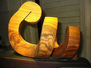 Sculpture titled "In-spiral wood" by Bertalan, Original Artwork