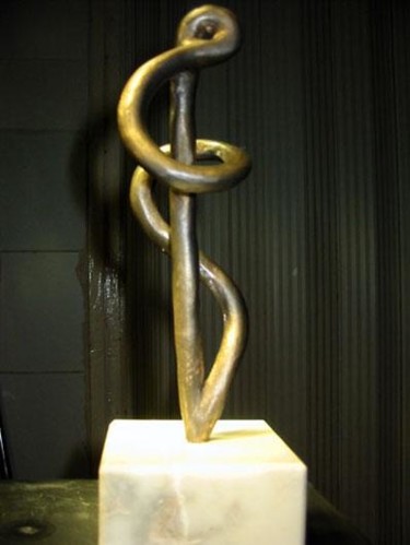 Скульптура под названием "Meditation II" - Bertalan, Подлинное произведение искусства