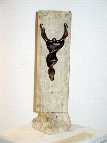Skulptur mit dem Titel "Corpus" von Bertalan, Original-Kunstwerk, Metalle