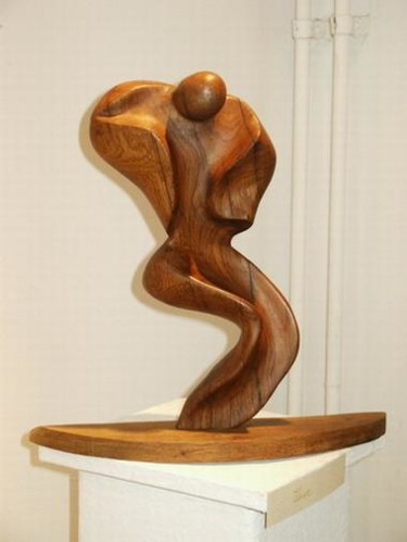 Scultura intitolato "Surfing" da Bertalan, Opera d'arte originale, Legno