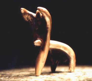 Sculpture titled "Kentaur" by Bertalan, Original Artwork, Metals