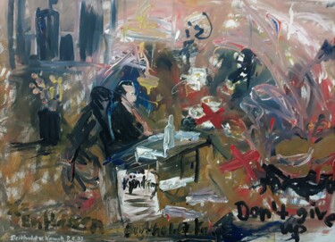 Peinture intitulée "Modern Chaos Life" par Berthold Von Kamptz, Œuvre d'art originale, Acrylique
