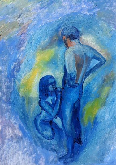 绘画 标题为“The Last Tango In H…” 由Berthold Von Kamptz, 原创艺术品, 油