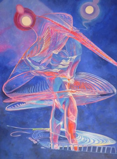 绘画 标题为“lumières de cirque” 由Berthoumieux, 原创艺术品, 油