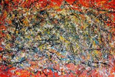 Pittura intitolato "OCEAN" da Bertolini, Opera d'arte originale, Smalto