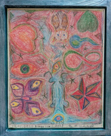Картина под названием "FILTER vor LEERE" - Bertolt Malchow, Подлинное произведение искусства, Цветные карандаши