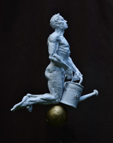 Escultura intitulada "Annaffiatoio" por Bertrand Catteuw, Obras de arte originais, Resina