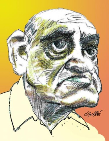 Peinture intitulée "Luis Bunuel, film m…" par Bertrand Daullé, Œuvre d'art originale