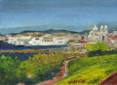 Painting titled "Marseille Vieux Por…" by Bertrand Daullé, Original Artwork, Oil