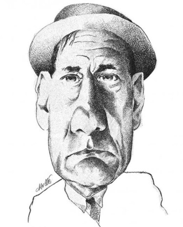 Schilderij getiteld "William Burroughs,…" door Bertrand Daullé, Origineel Kunstwerk, Anders