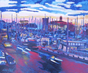 Pintura titulada "Le Vieux-Port de Ma…" por Bertrand Daullé, Obra de arte original, Oleo