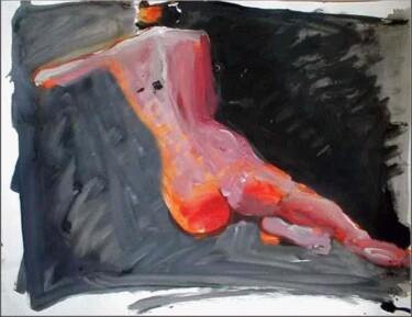 Painting titled "untitled nude study" by Bertrand Eberhard, Original Artwork