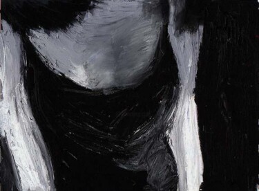 Painting titled "lady in dark" by Bertrand Eberhard, Original Artwork