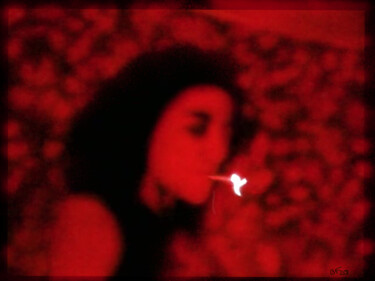Digital Arts titled "Blurry Girl" by Bertrand Fraysse, Original Artwork, Digital Painting